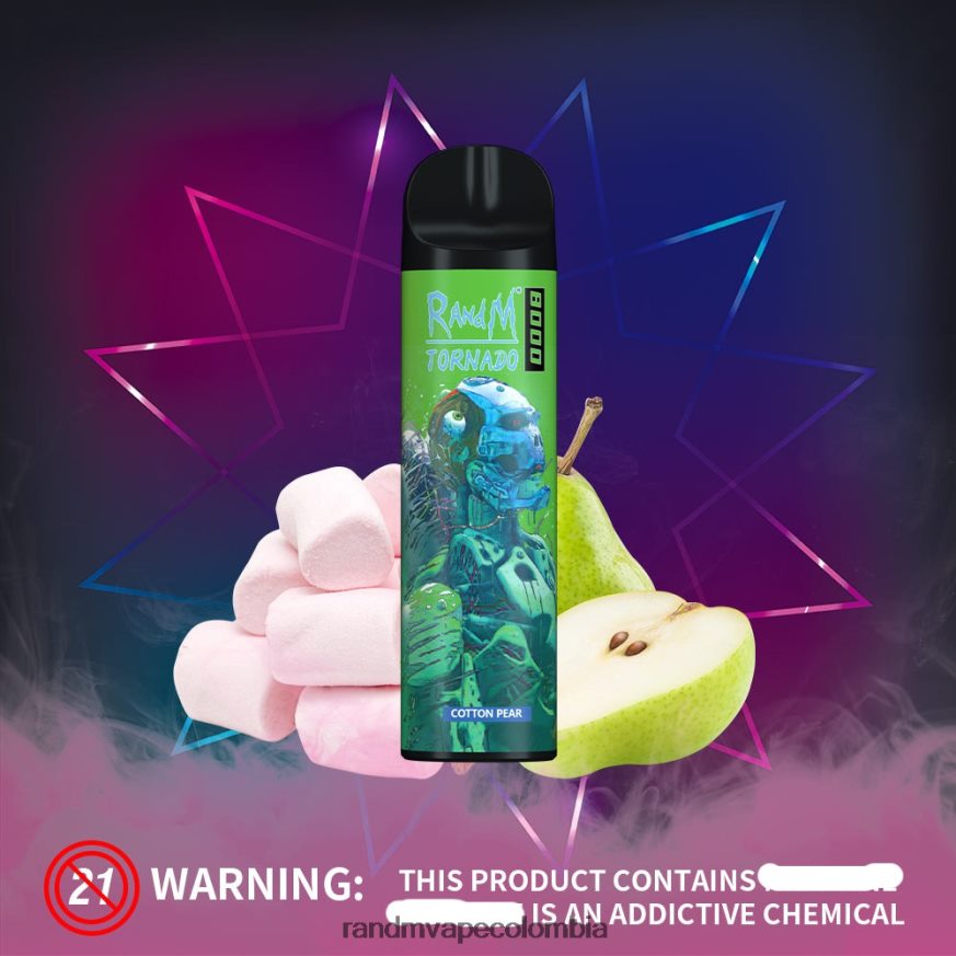 RandM Vape Colombia - RandM Tornado Dispositivo vapeador con control de flujo de aire 8000 1 ud. pera de algodón PRN4D4241