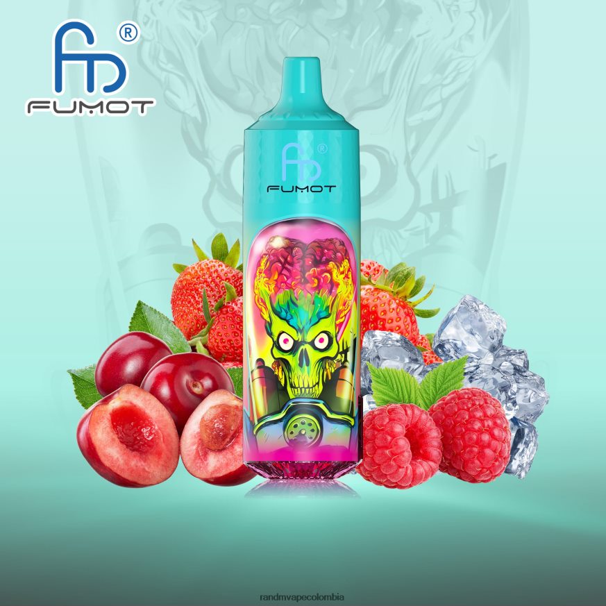 RandM Tornado Online Shop - Fumot RandM Tornado Dispositivo vape 9000 pro con batería y pantalla ejuice versión 1 hielo de fresa y frambuesa PRN4D4199