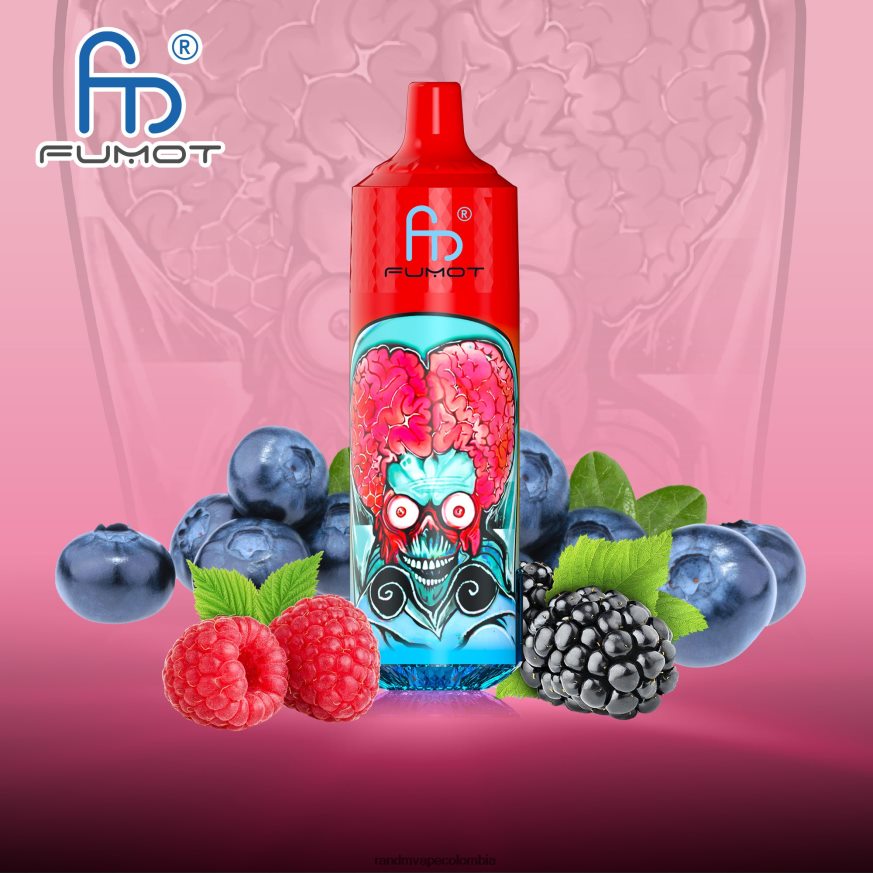 RandM Vape Colombia - Fumot RandM Tornado Dispositivo vape 9000 pro con batería y pantalla ejuice versión 1 arándano frambuesa agria PRN4D4191