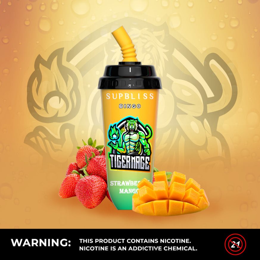 RandM Tornado Online Shop - RandM Supbliss Bingo Dispositivo de vapeo 8000 1 ud. mango fresa PRN4D4259