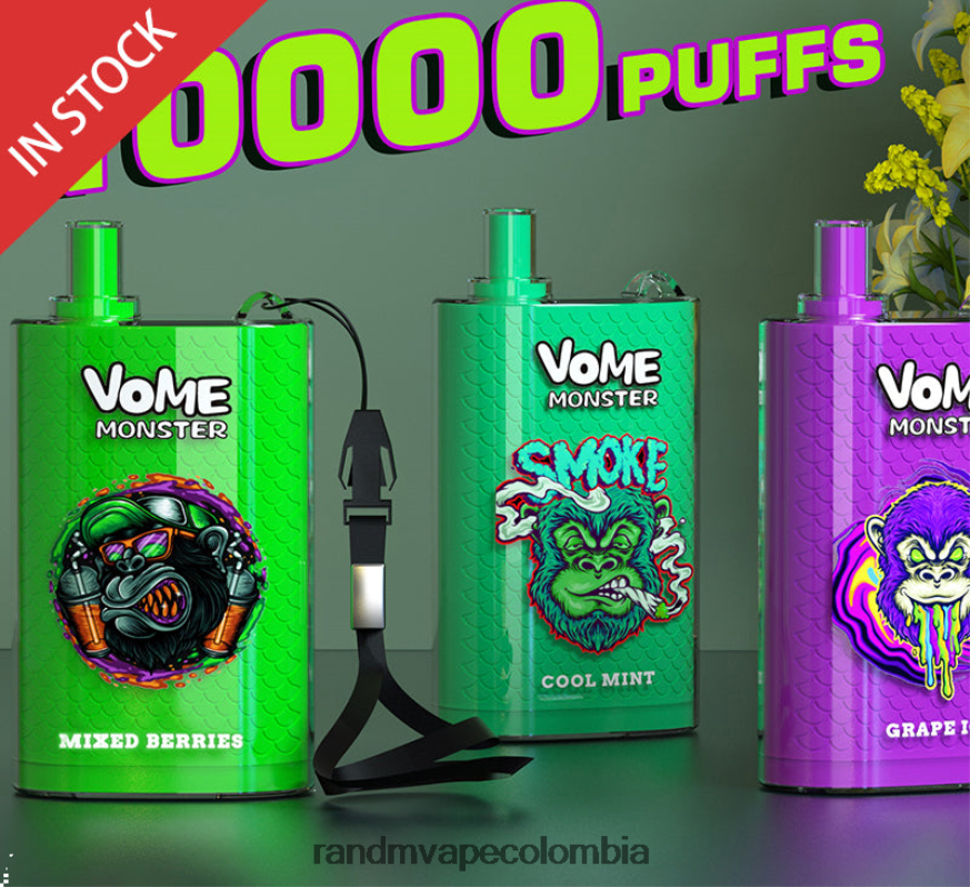 RandM Tornado - RandM Vome Monster Dispositivo vape pod con control de flujo de aire 10000 1 pieza hielo exuberante PRN4D4277