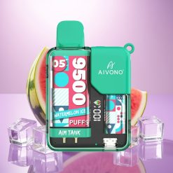 Aivono AIM-TANK 9500 Puffs Disposable Vape Sandía Helada 18ml LCD 650mAh 1.2ohm