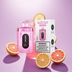 Razz Bar 50K Puffs Desechable Vape Limonada Rosa – 50000 Puffs, Bobina Mesh 1.0 Ohm, Batería 650mAh, Recargable Tipo-C, 2% Nicotina