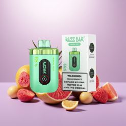 Razz Bar 50K Puffs Vape Desechable Fruta Tropical con Batería 650 mAh y Recargable Tipo-C